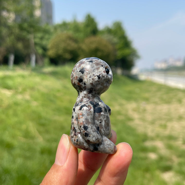 Natural Crystal Sitting Buddy Carving