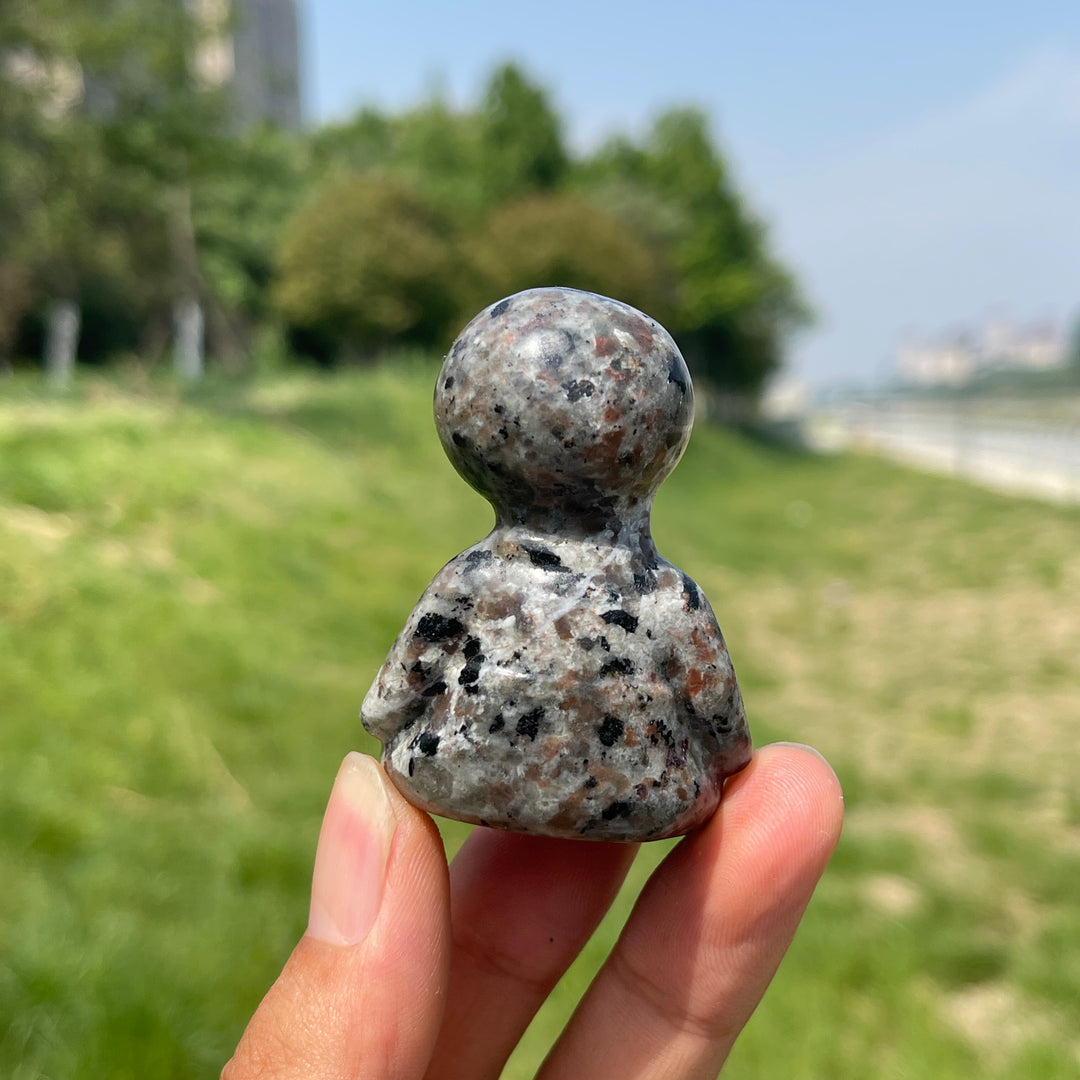 Natural Crystal Sitting Buddy Carving