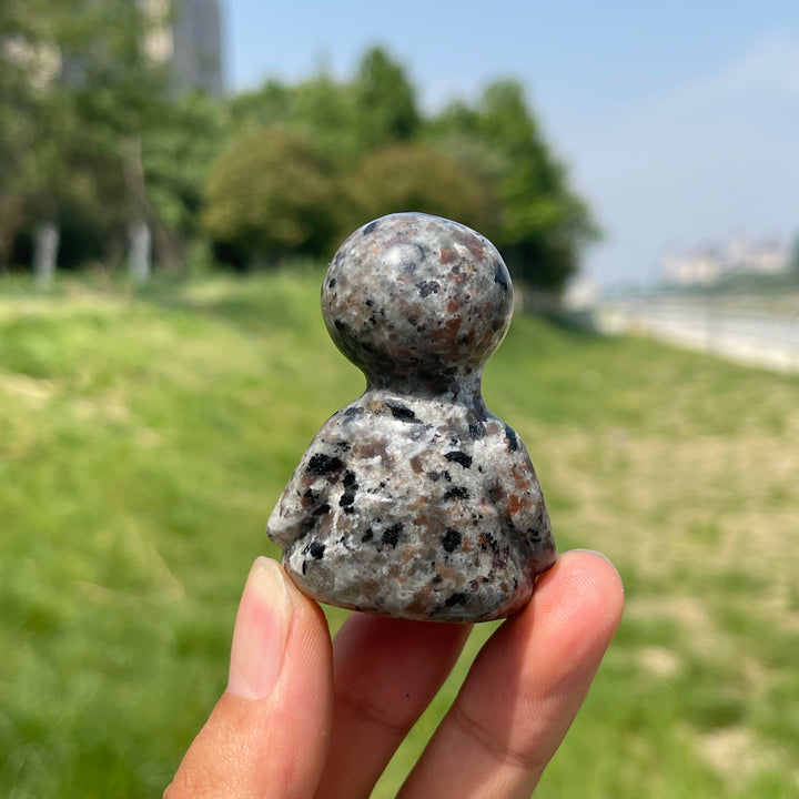 Natural Crystal Sitting Buddy Carving