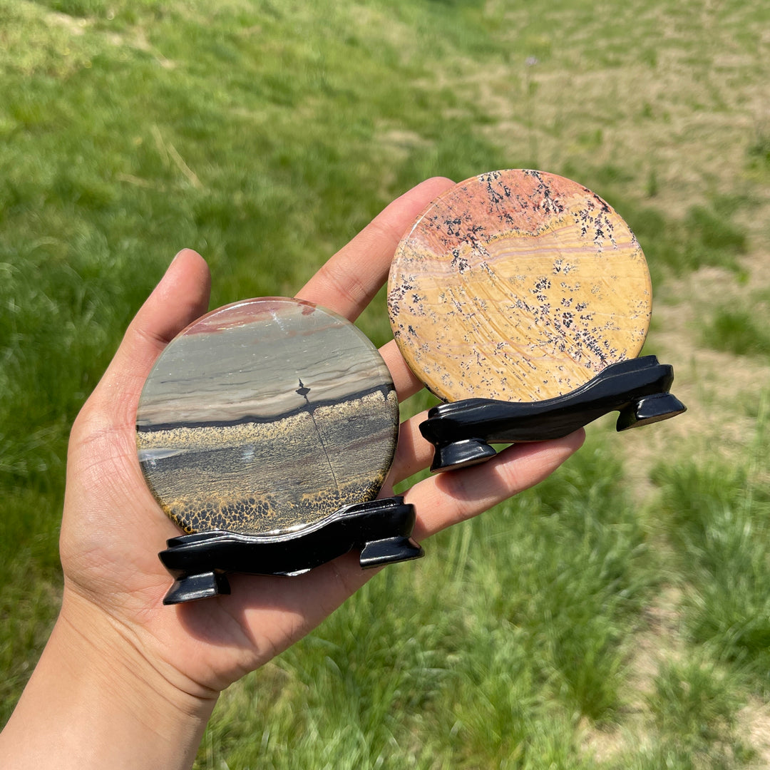 Natural Picture Jasper Crystal Ornament