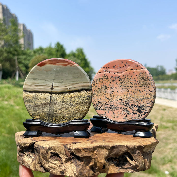 Natural Picture Jasper Crystal Ornament