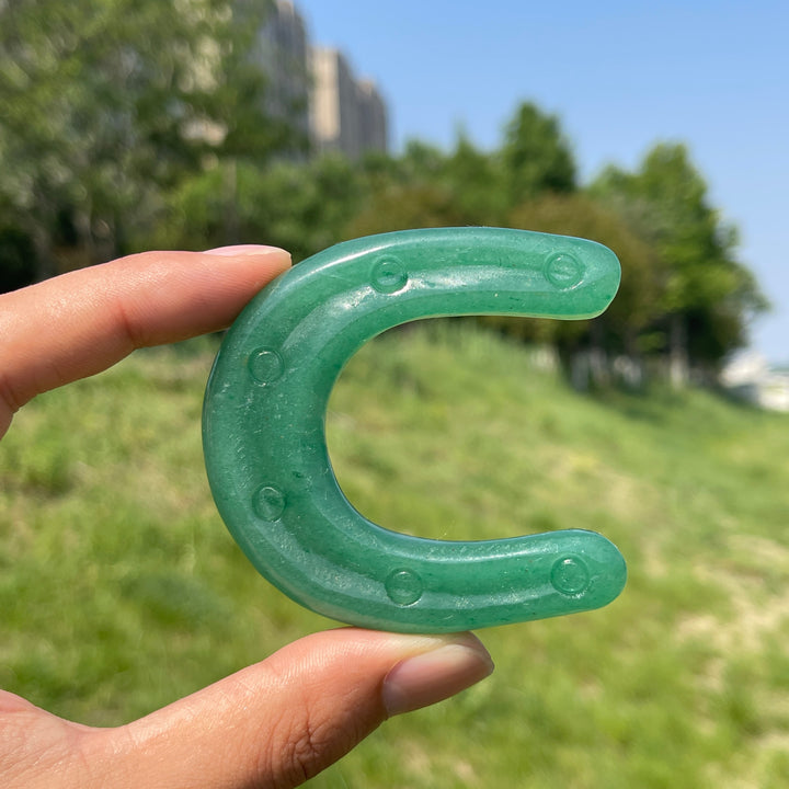 Natural Crystal Horseshoe Carving