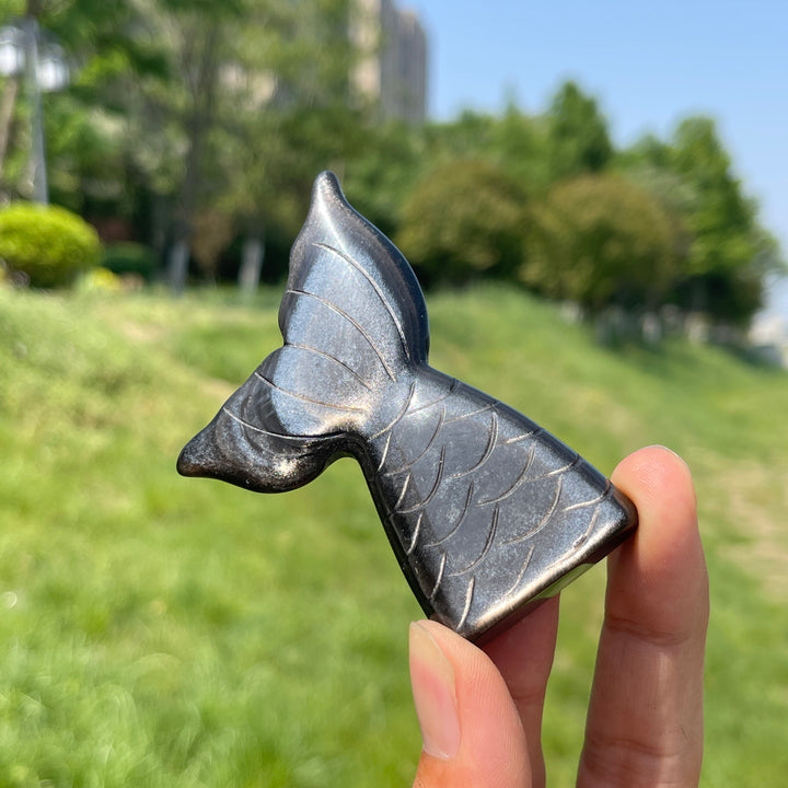 Natural Crystal Mermaid Tail Carving