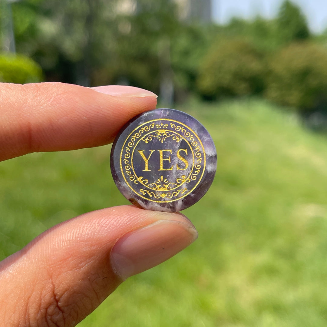 Natural Crystal Decision Coin