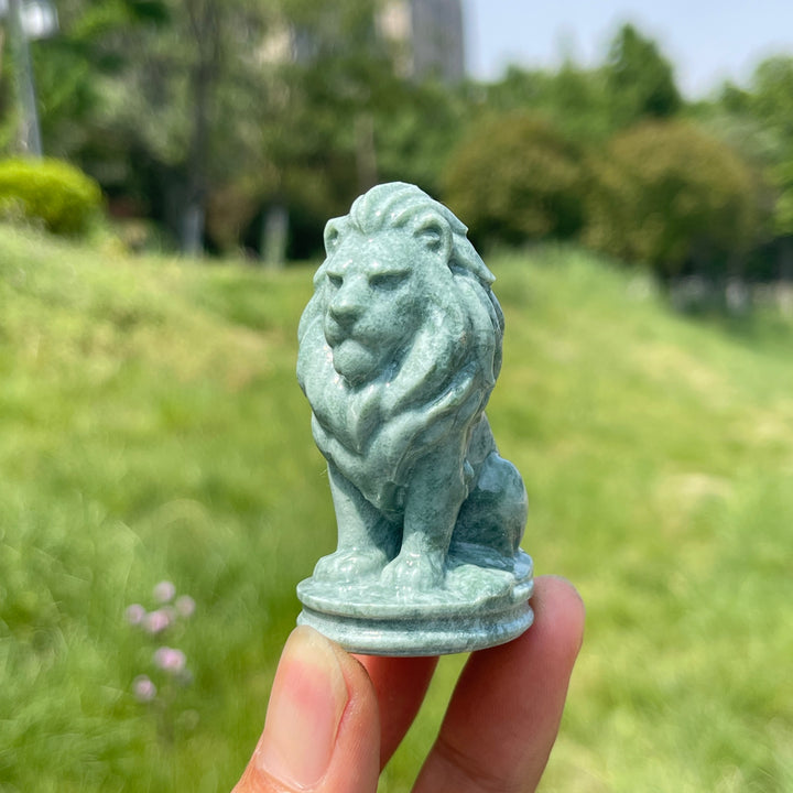 Natural Crystal Carving Regal Lion