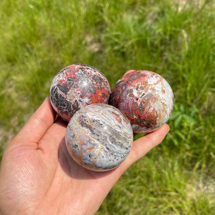 Natural Crystal Mexican Agate Sphere