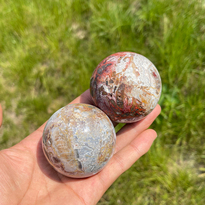 Natural Crystal Mexican Agate Sphere
