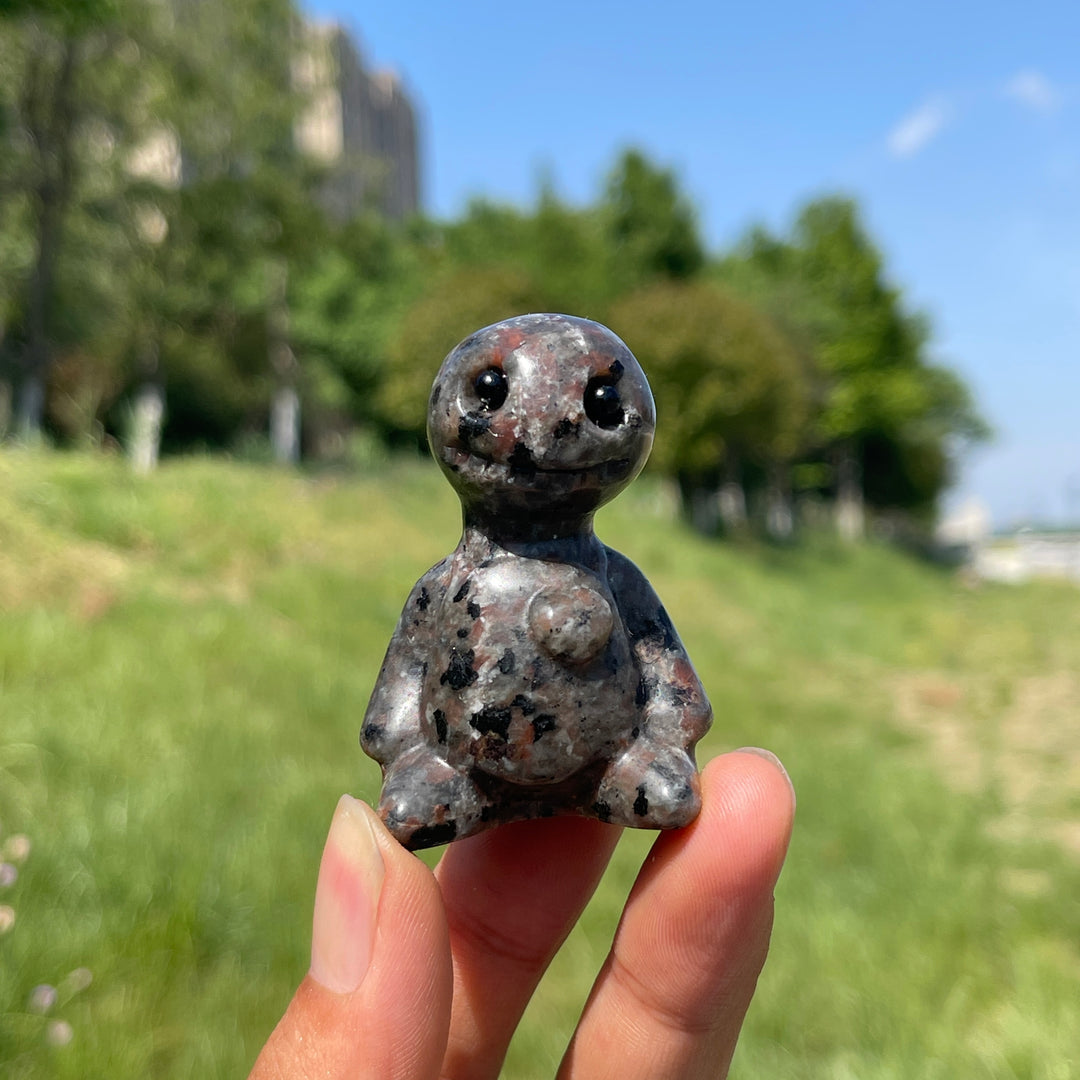 Natural Crystal Sitting Buddy Carving