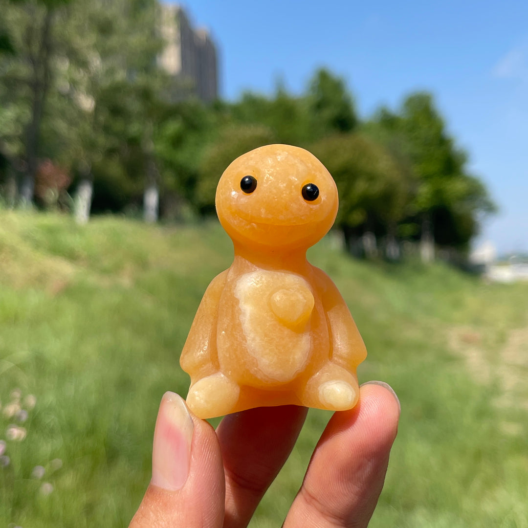 Natural Crystal Sitting Buddy Carving