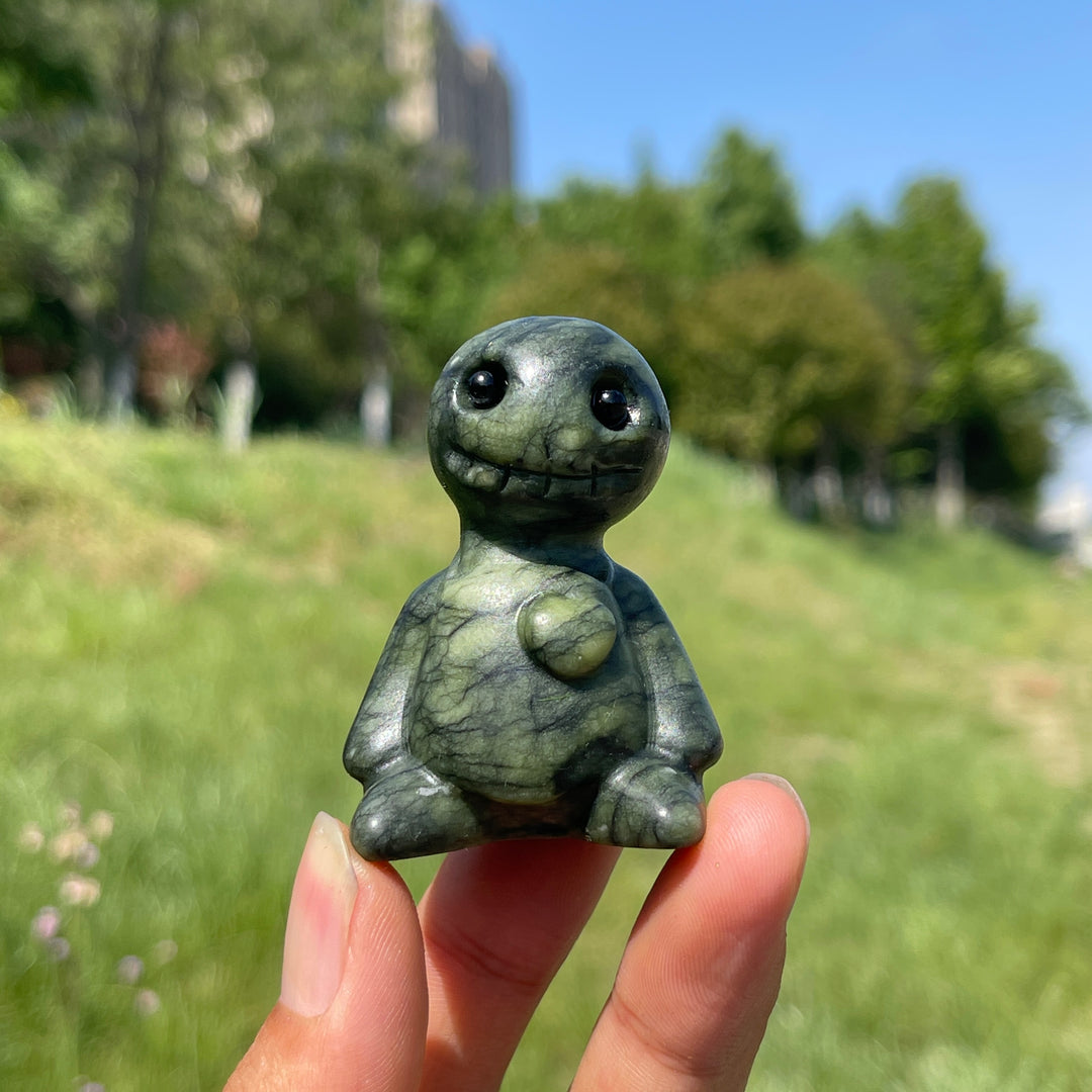 Natural Crystal Sitting Buddy Carving