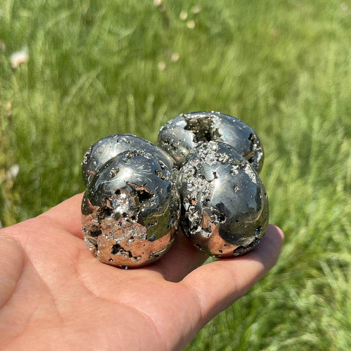 Natural Crystal Pyrite Egg
