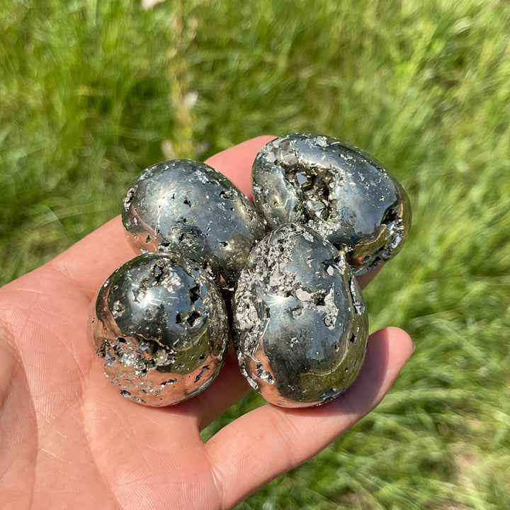 Natural Crystal Pyrite Egg