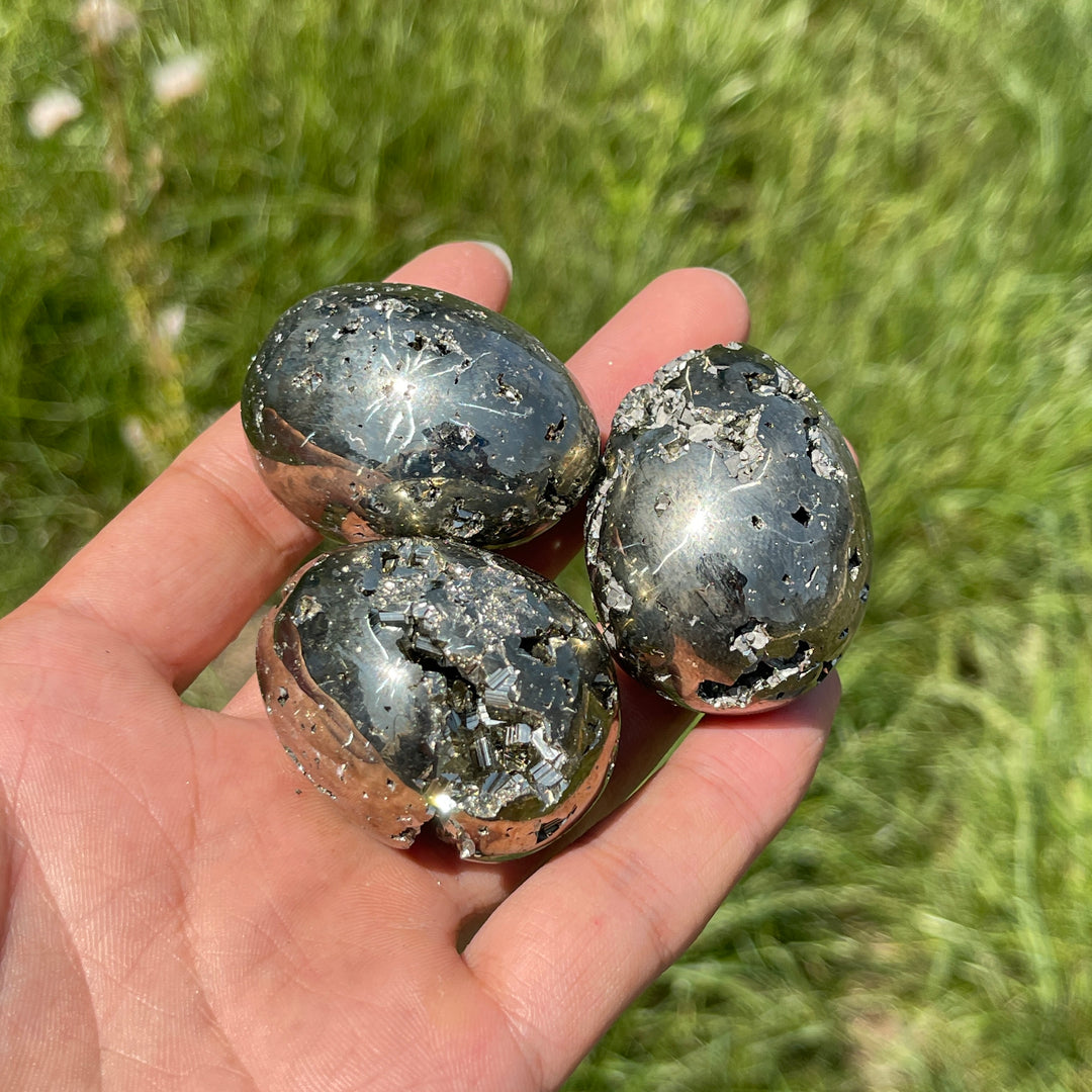 Natural Crystal Pyrite Egg