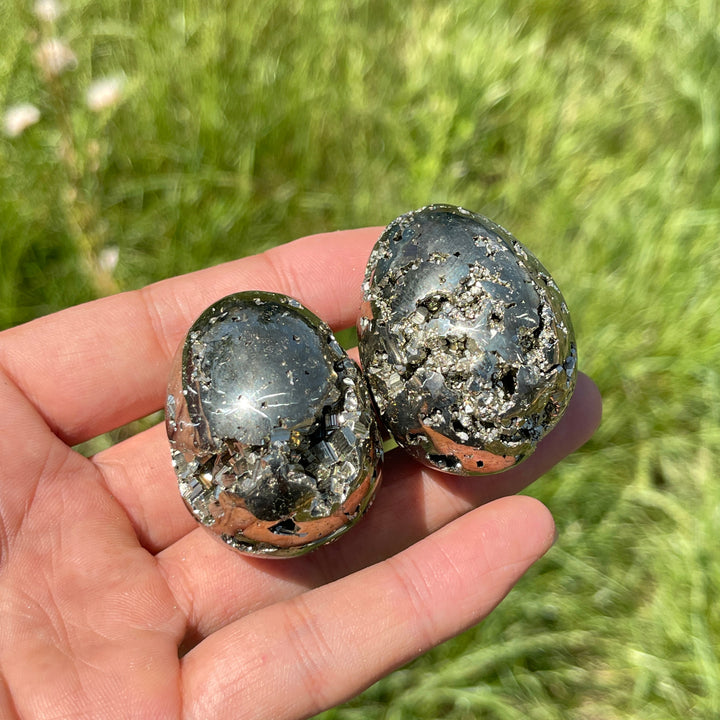 Natural Crystal Pyrite Egg