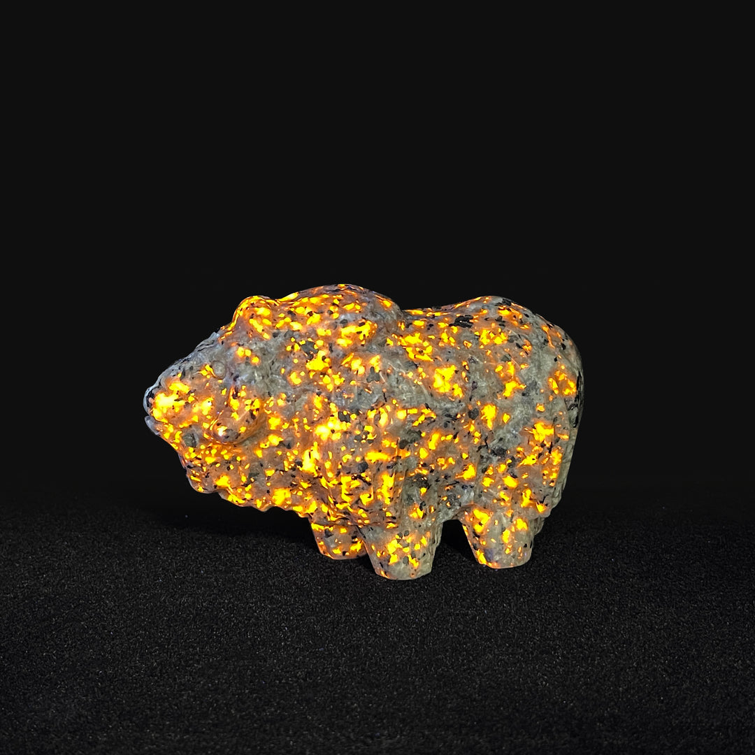 Natural Crystal Yak Carving