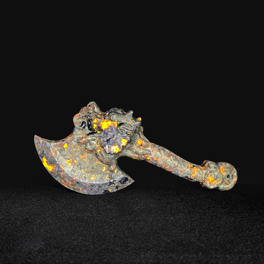 Natural Crystal Axe Carving