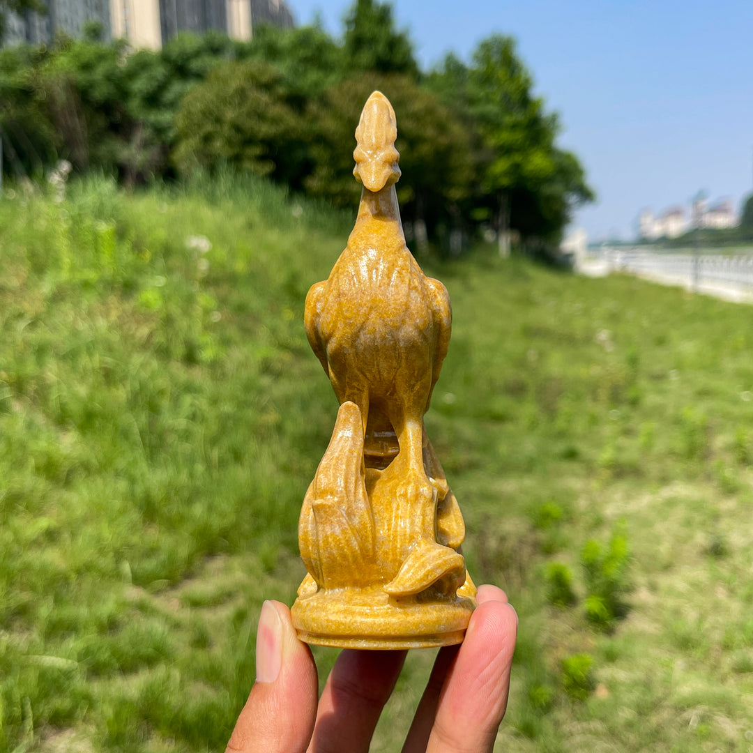 Natural Yellow Aventurine Phoenix Reborn Carving