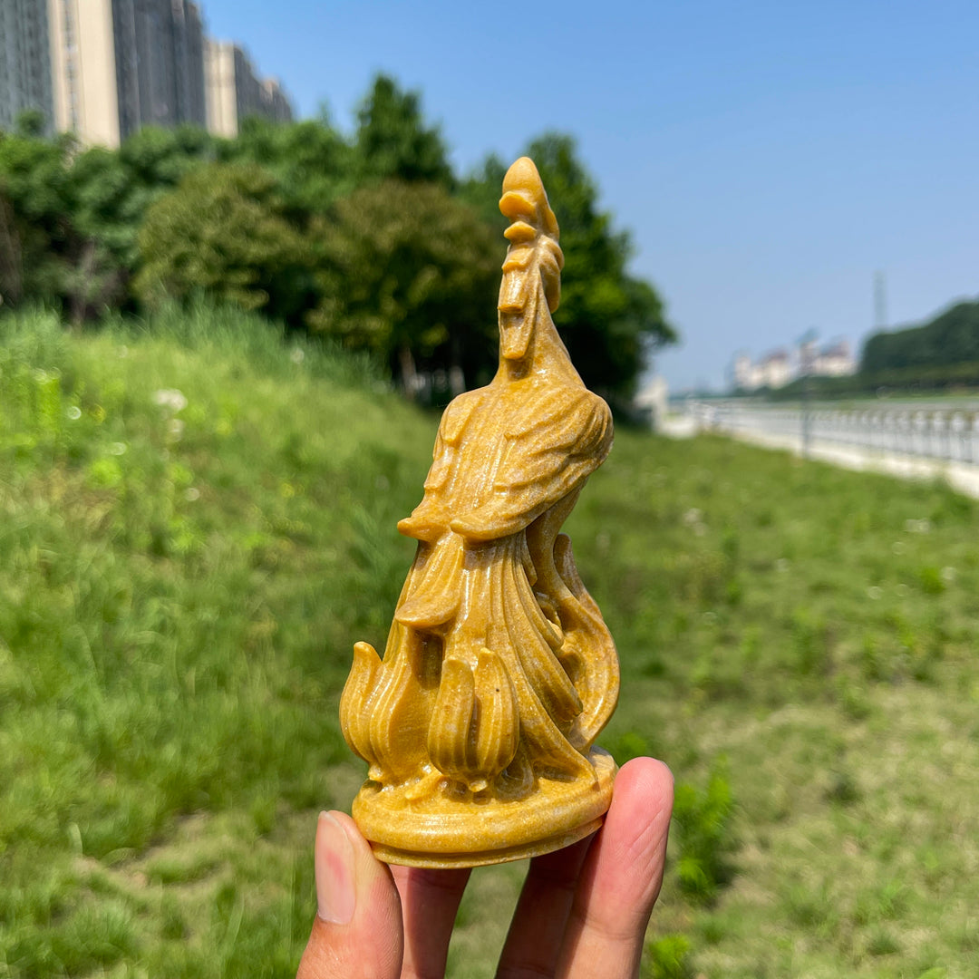 Natural Yellow Aventurine Phoenix Reborn Carving