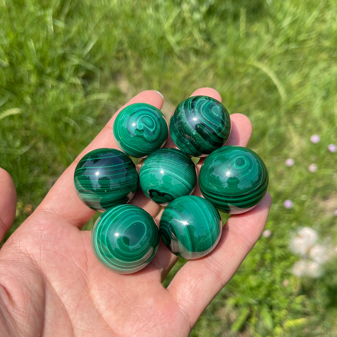Natural Crystal Malachite Sphere