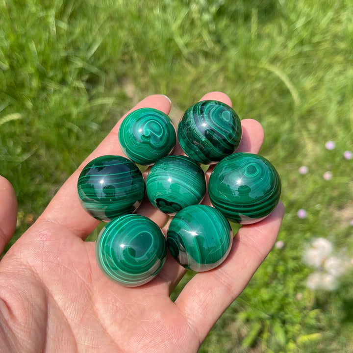 Natural Crystal Malachite Sphere