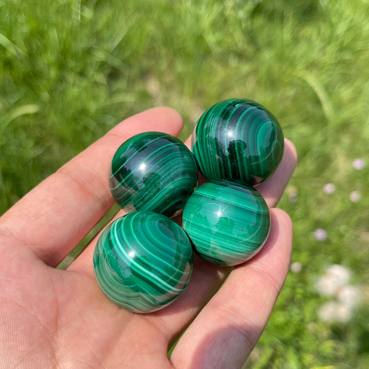 Natural Crystal Malachite Sphere