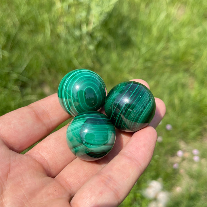 Natural Crystal Malachite Sphere