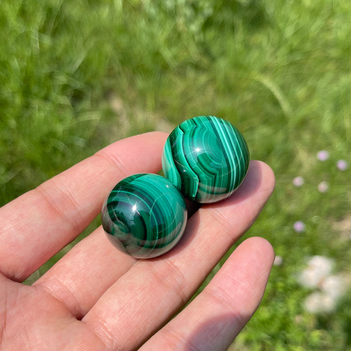 Natural Crystal Malachite Sphere