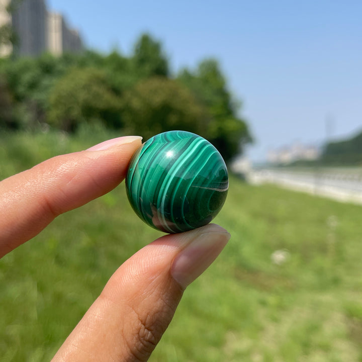 Natural Crystal Malachite Sphere
