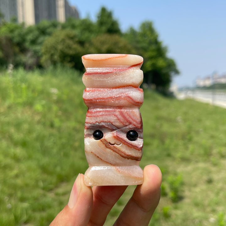 Natural Crystal Pork Stone Groot Carving