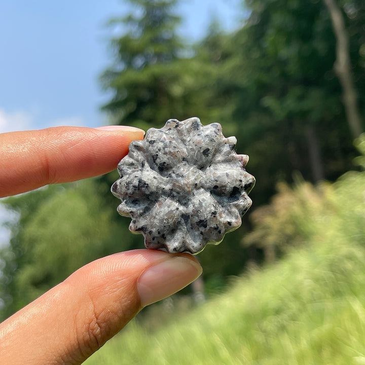 Natural Crystal Carving Daisy