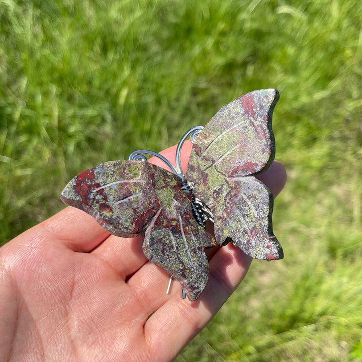 A Slightly Imperfect Natural Crystal Butterfly Carving