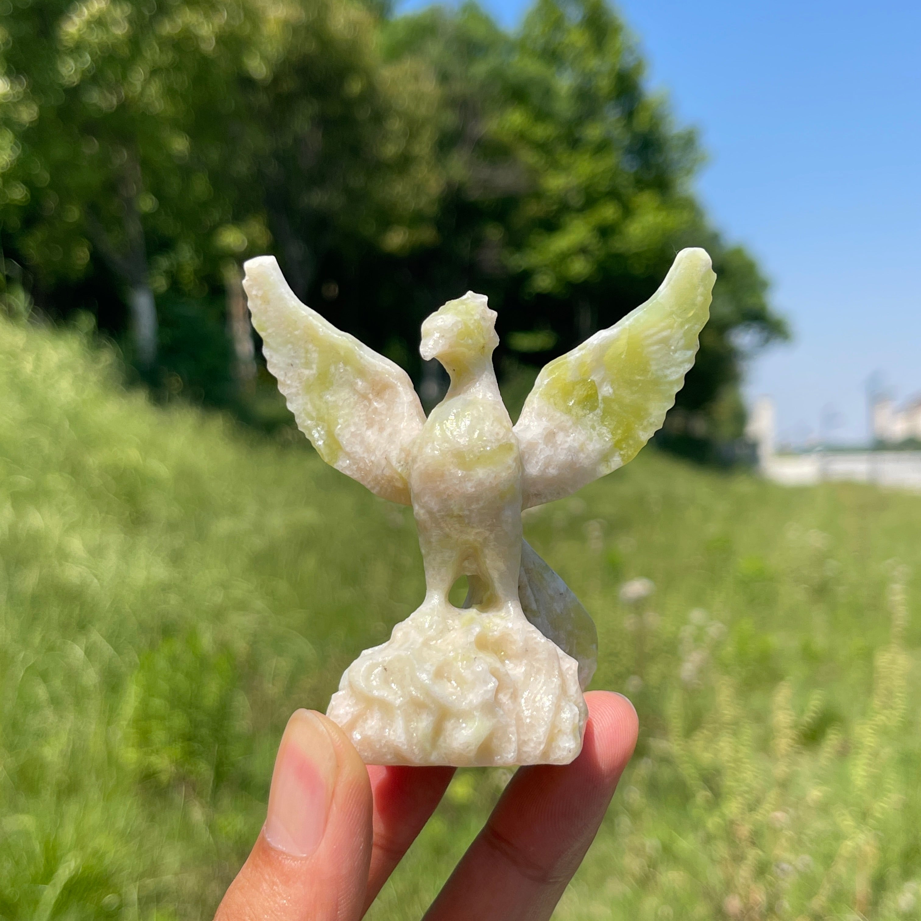 Natural Crystal Carving Phoenix – KiKi Crystal