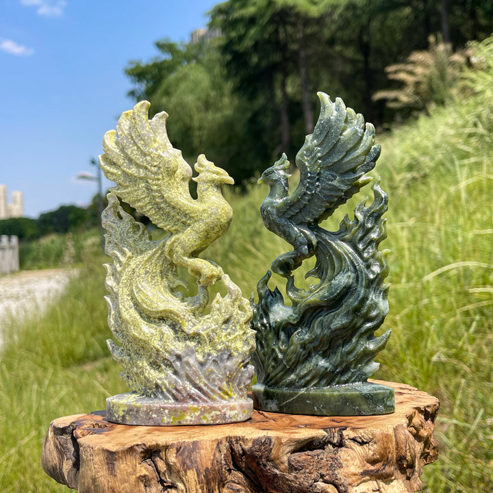 Natural Crystal Reborn Phoenix Carving