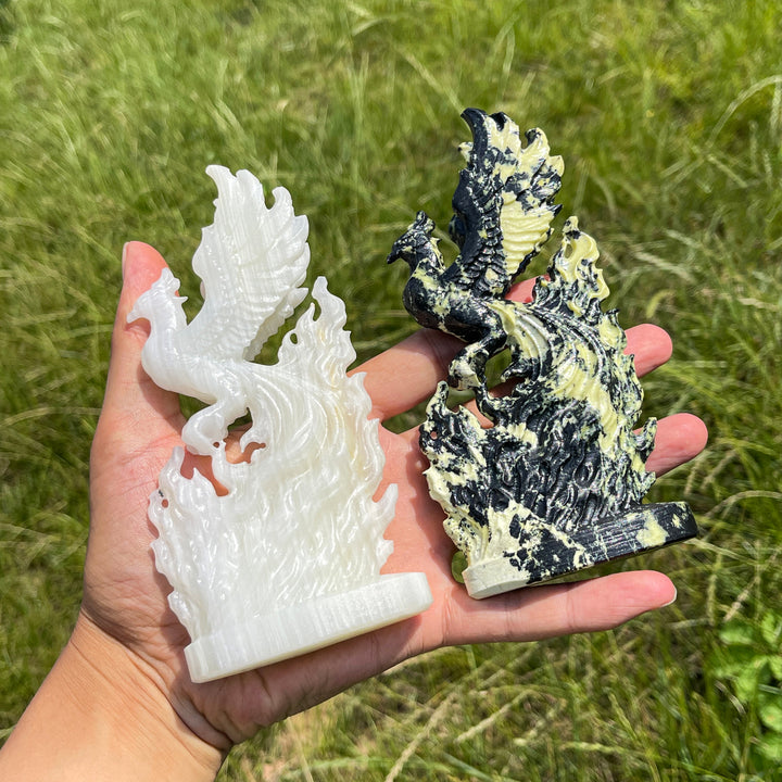 Natural Crystal Reborn Phoenix Carving