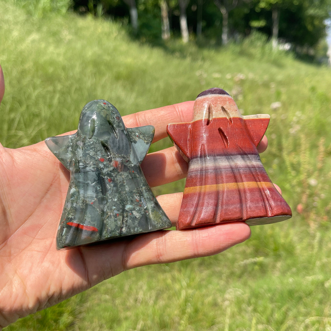 Natural Crystal Ghost Carving