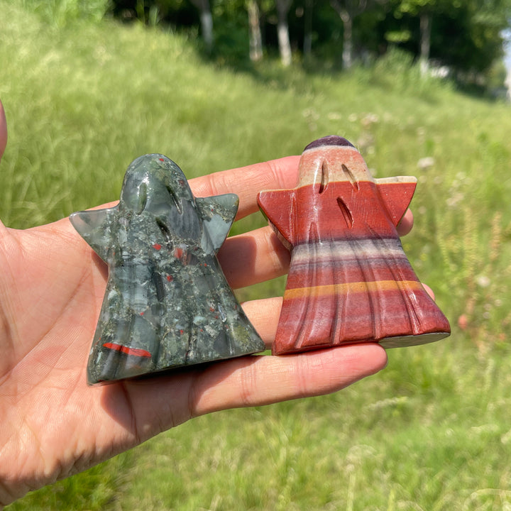 Natural Crystal Ghost Carving
