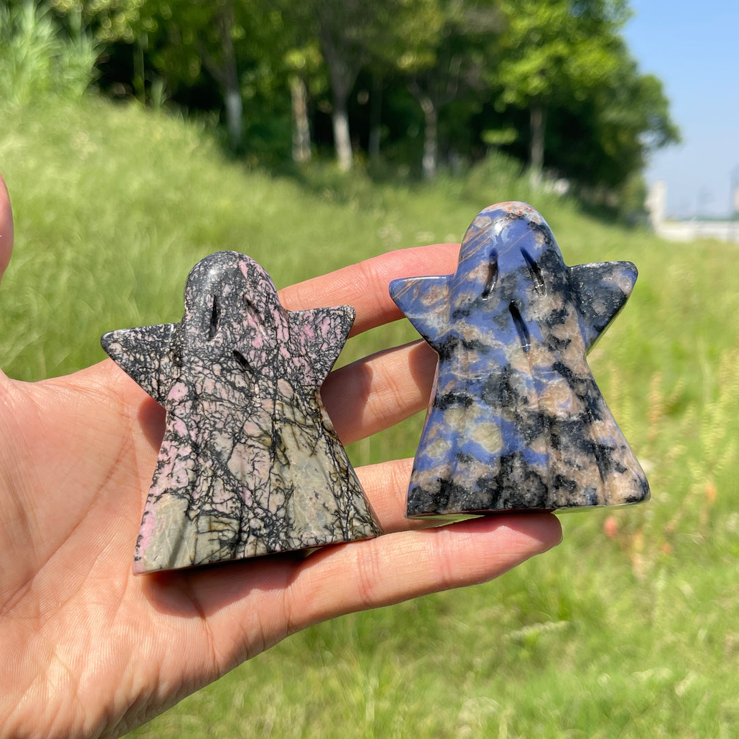 Natural Crystal Ghost Carving