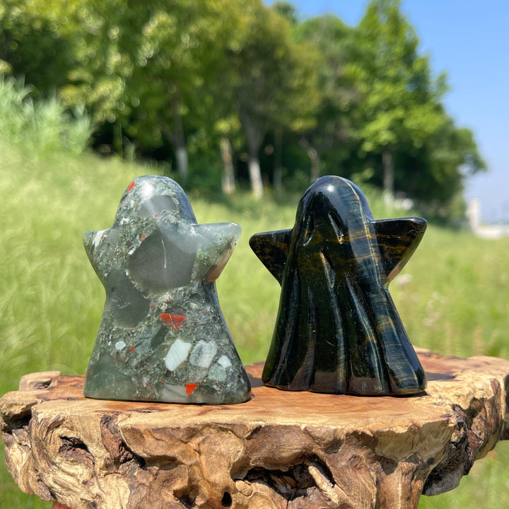 Natural Crystal Ghost Carving