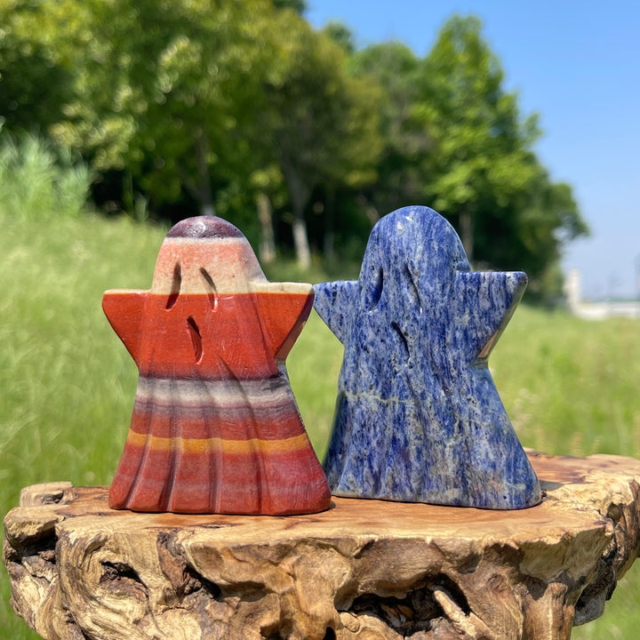 Natural Crystal Ghost Carving