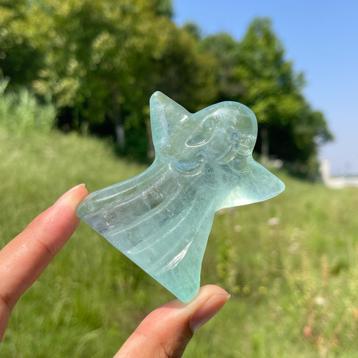 Natural Crystal Ghost Carving