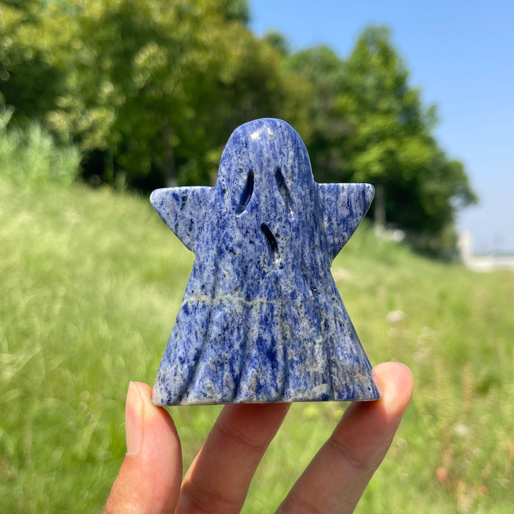 Natural Crystal Ghost Carving