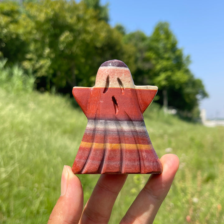 Natural Crystal Ghost Carving
