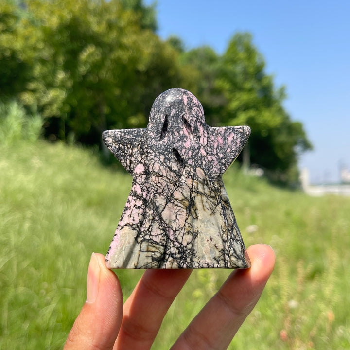 Natural Crystal Ghost Carving