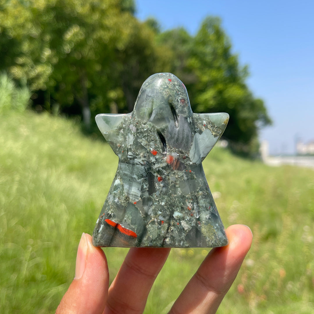 Natural Crystal Ghost Carving