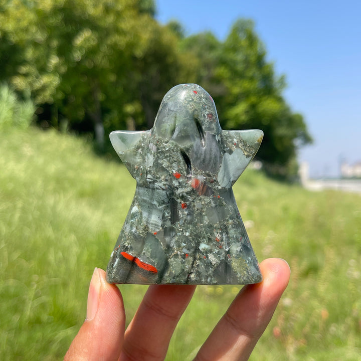 Natural Crystal Ghost Carving