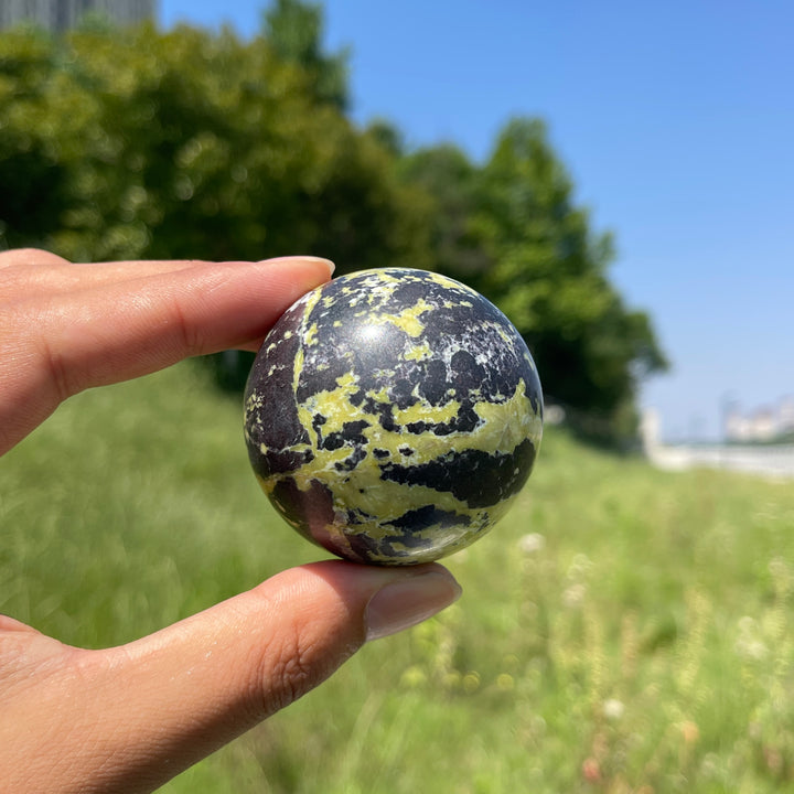 Natural Crystal Round Serpentine Sphere