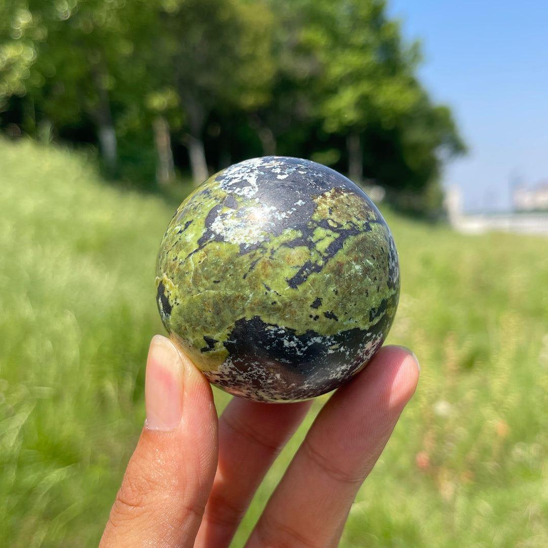Natural Crystal Round Serpentine Sphere