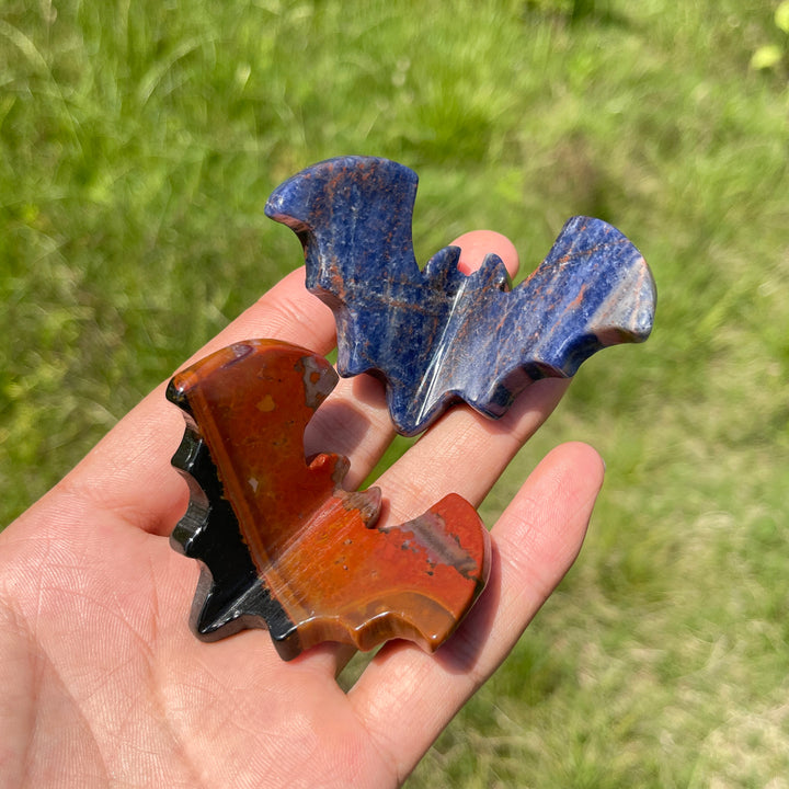 Natural Crystal 3D Bat Carving