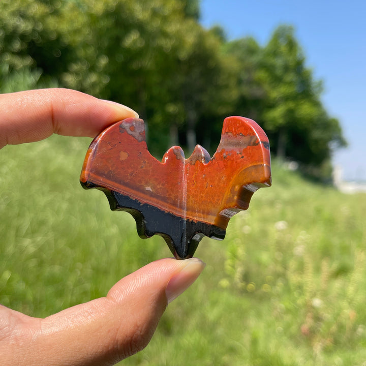 Natural Crystal 3D Bat Carving