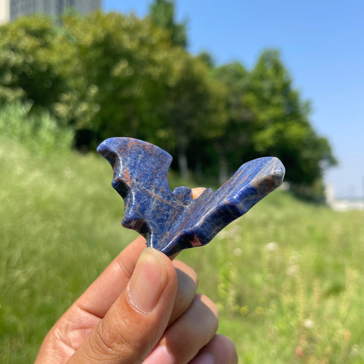 Natural Crystal 3D Bat Carving